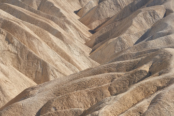 Badlands details at Zabriskie Point in Death Valley National Park, California.