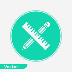 Drawing tools vector icon sign symbol