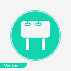 Billboard vector icon sign symbol