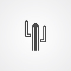 cactus vector icon sign symbol