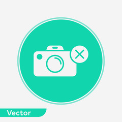 Camera vector icon sign symbol