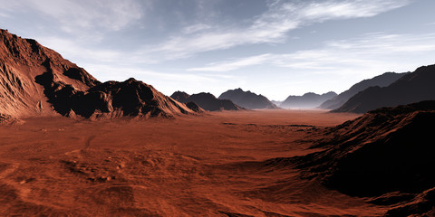 Obraz premium Krajobraz pustyni fantasy