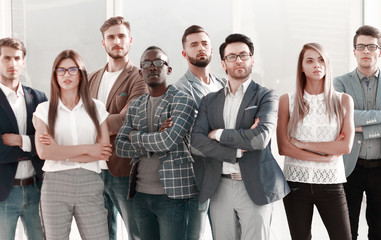 Fototapeta premium group of successful young people.