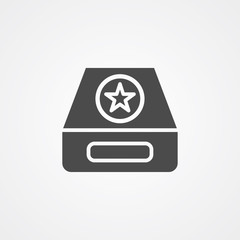 Inbox vector icon sign symbol