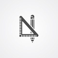 Drawing tools vector icon sign symbol
