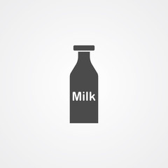 Milk bottle vector icon sign symbol