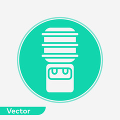 Water dispenser vector icon sign symbol
