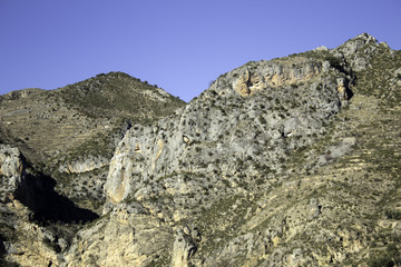 Cracked and dry mountains