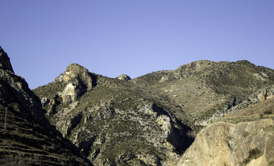 Cracked and dry mountains