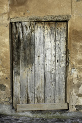 Aged lock door