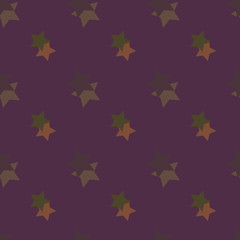 Seamless background pattern with colored diverse stars.