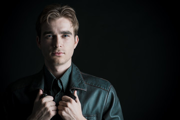 handsome brutal businessman