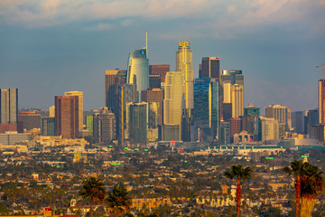 Obraz premium Downtown Los Angeles at Sunset