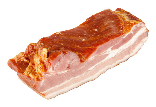 Smoked pork bacon
