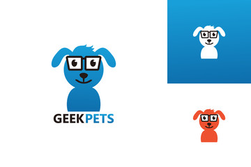 Geek Pets Logo Template Design Vector, Emblem, Design Concept, Creative Symbol, Icon