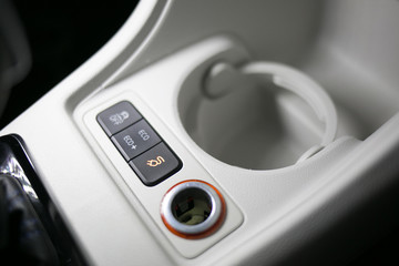 Fototapeta premium Electro car charging indicator