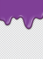 Vector Purple splash with transparency background