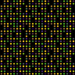 Seamless abstract pattern background with a variety of colored circles.