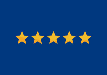 star rating zero up to five 3d-illustration