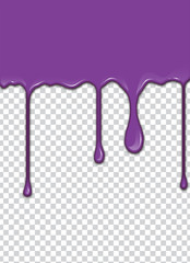 Vector Purple splash with transparency background