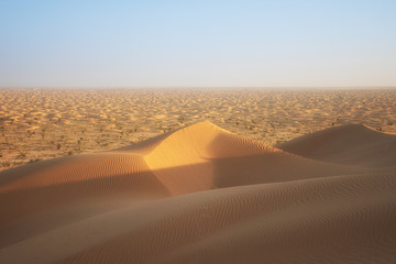 Fototapeta na wymiar sand dunes of the Empty Quarter desert