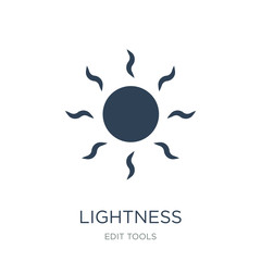 lightness icon vector on white background, lightness trendy fill