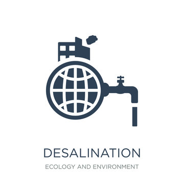 Desalination Icon Vector On White Background, Desalination Trend