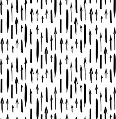 Arrows and dashes seamless pattern.