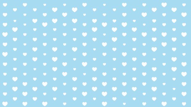 Simple pattern with hearts. Animation of a simple pattern with hearts.