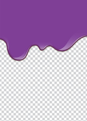 Vector Purple splash with transparency background