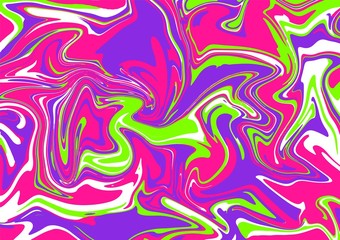 Modern 2019 colors abstract neon acrylic painting. Wallpaper template. Vector print