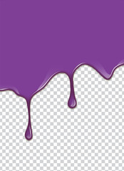 Vector Purple splash with transparency background