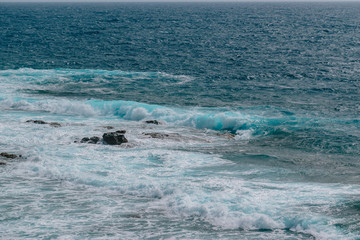 waves on the ocean coast