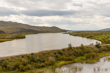 beautiful landscape. Selenga River Buryatia Siberia Russia