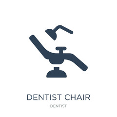 dentist chair icon vector on white background, dentist chair tre