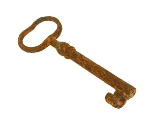 Key isolated on white background with clipping path.