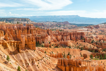 View of Bryce Amphitheater from Sunrise Point of Bryce Canyon National Park, Utah