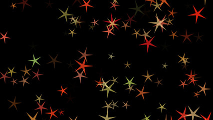 Background of multi-colored stars. Abstract background pattern.