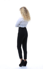 rear view.employee looking at copy space © ASDF
