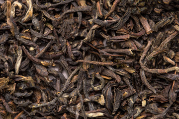 Red dried tea. Close-up.