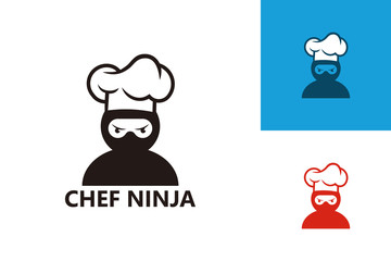 Chef Ninja Logo Template Design Vector, Emblem, Design Concept, Creative Symbol, Icon