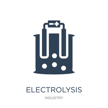 electrolysis icon vector on white background, electrolysis trend