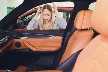 Woman forgot her key inside of her car.