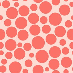 Color red circle. chaotic pattern circle. Seamless pattern.