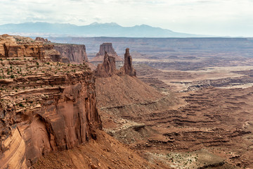 View from Mesa Arch in Canyonlands National Park, Utah