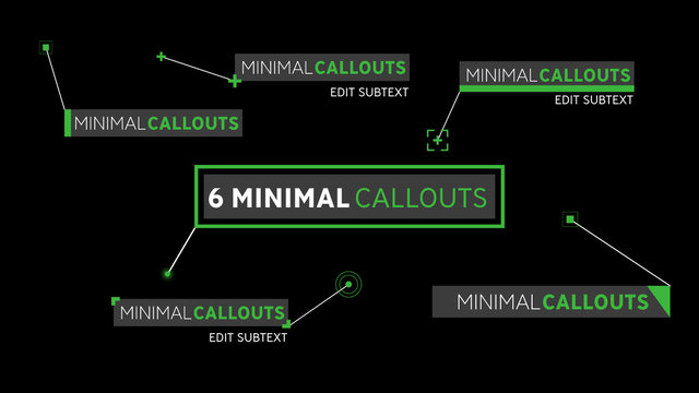 Green Minimal Callouts