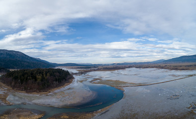 Frozen Lake Cerknica (Cerknica Polje, Cerkniško polje, Cerkniško jezero)