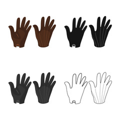 Obraz premium Vector illustration of silhouette and safety logo. Set of silhouette and comfort stock vector illustration.