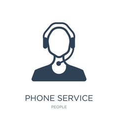 phone service icon vector on white background, phone service tre