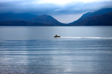Scottish Highlands. Loch Linnhe in Kentalen, Lochaber.